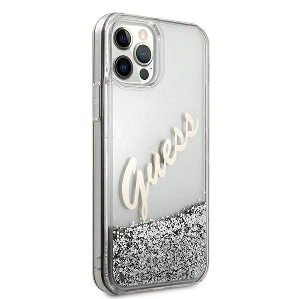 Guess GUHCP12LGLVSSI iPhone 12 Pro Max 6,7" srebrny/silver hardcase Glitter